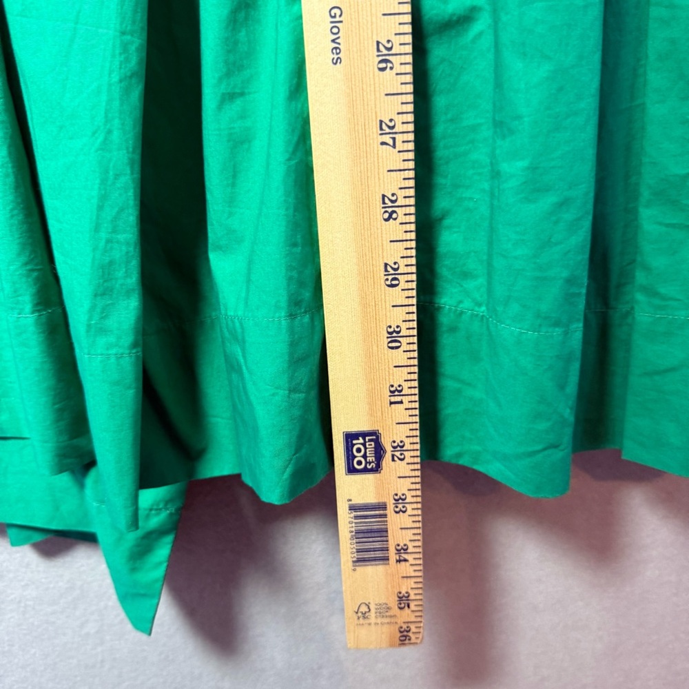 Maeve Anthropologie Women’s Short Sleeve Pleated Dress in Green Size 10 NWT - Picture 10 of 11
